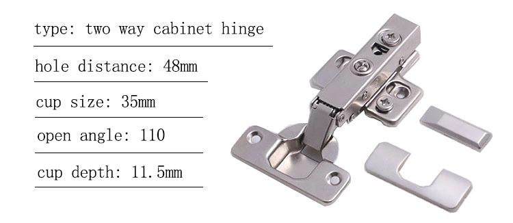 2 Hole Base/4 Base/Face Frame Plate Hinge Manufacturer Furniture Fittings