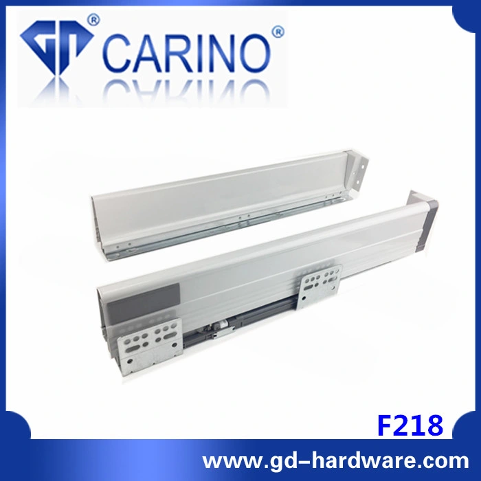 F218 Double Wall Drawer System/Telescopic Channel Concealed Tool Box Drawer Slide