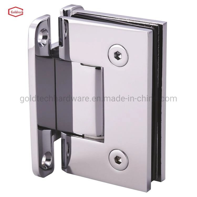 Solid Brass 90 Degree Wall to Glass Shower Door Pivot Hinges for Glass Door