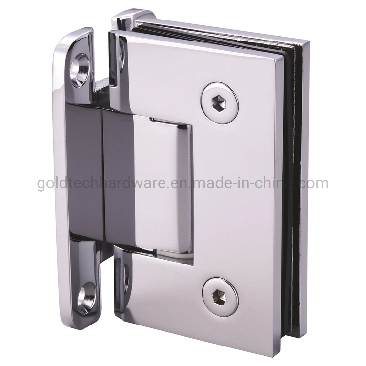 Solid Brass 90 Degree Wall to Glass Shower Door Pivot Hinges for Glass Door