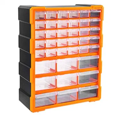 Amazon Basics Organisateur de tiroirs pour armoire de rangement murale, matériel et artisanat, 78 tiroirs