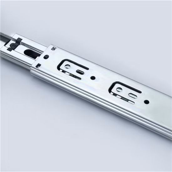 Accessoires de quincaillerie, glissières de tiroir à roulement à billes de 45mm, pour la maison, la garde-robe, les meubles, canal télescopique